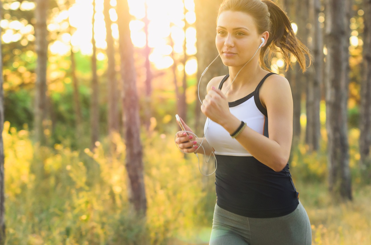 girl jogging