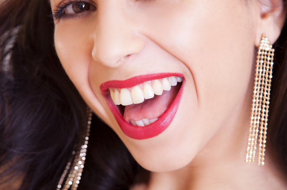 woman smiling