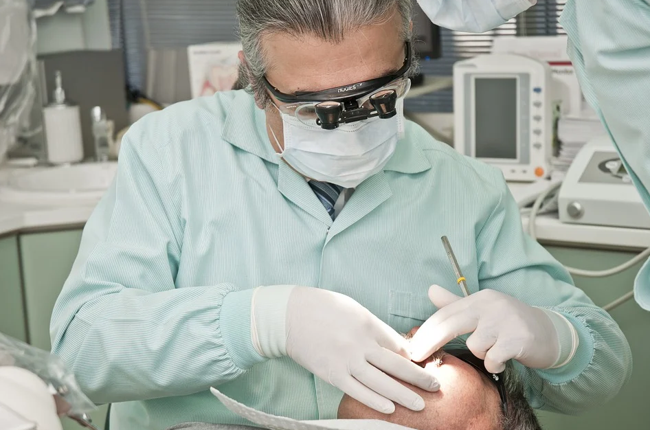 dentist with patient